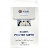 G&G - Pack de 50 Papiers photo auto-adhésif ZINK 76x50 mm (3x2 inch)