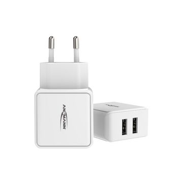 ANSMANN Chargeur USB Home Charger HC212, 2x port USB, blanc