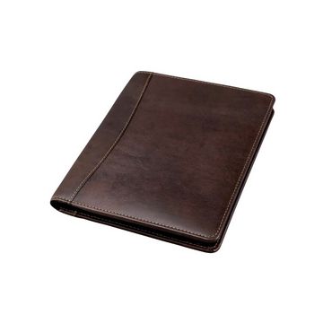Alassio Conférencier "MONACO", A5, cuir, marron foncé