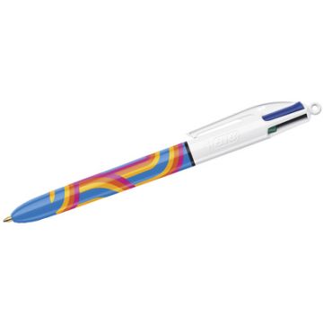 BIC Stylo à bille rétractable 4 Colours Lines