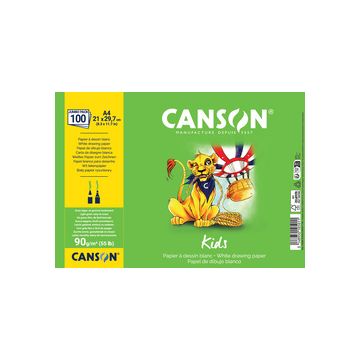 CANSON Papier à dessin Kids, A4, 90 g/m2