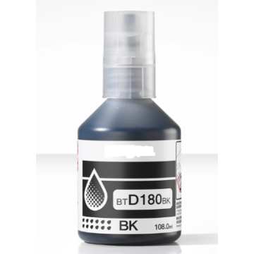 Bouteille d'encre compatible - Brother BTD180BK - noire