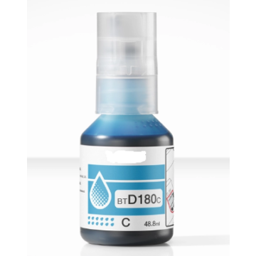 Bouteille d'encre compatible - Brother BTD180C - cyan