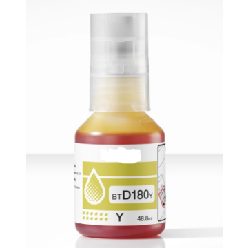 Bouteille d'encre compatible - Brother BTD180Y - jaune