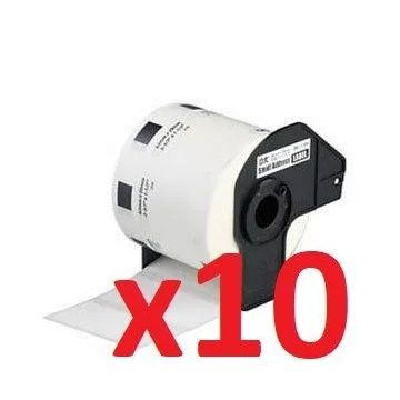 Ruban cassette compatible - Brother - DK-11201 - pack de 10