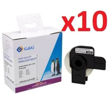 Ruban cassette compatible - Brother - DK-11204 - pack de 10