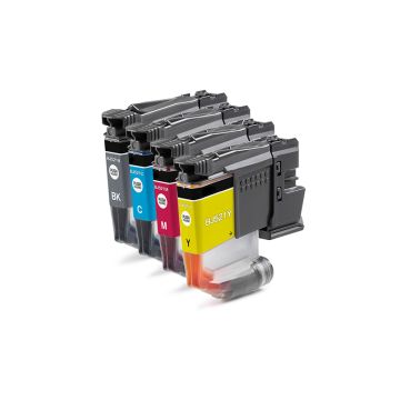 Cartouches compatible - Brother LC521VAL - multipack 4 couleurs : noire, cyan, magenta, jaune