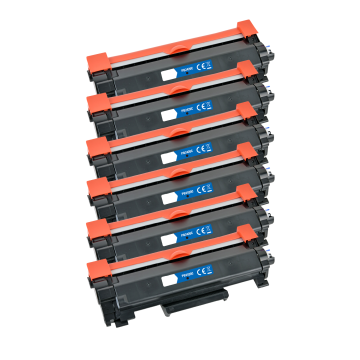 Toner compatible - Brother TN-2420 - noir - pack de 6