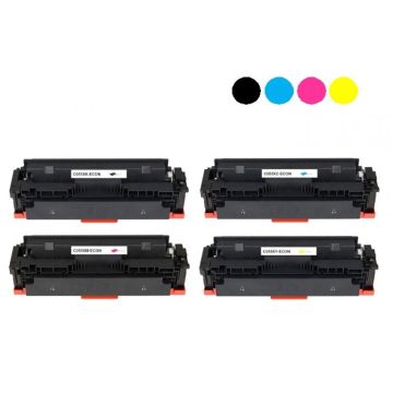 Toners compatibles - Canon 055H - (BK,C,M,Y) - pack de 4