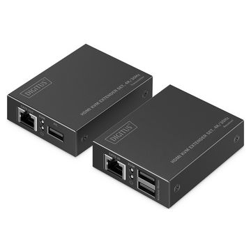 DIGITUS Kit d'extension KVM HDMI 4K, Full HD, 40/70 m
