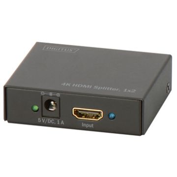 DIGITUS répartiteur 4K HDMI, 2 ports, lecture simultané,noir