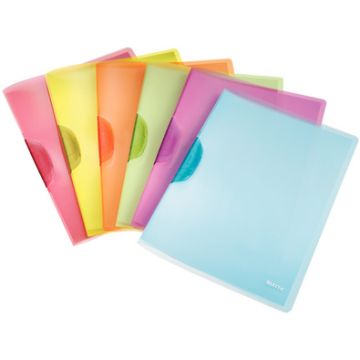 LEITZ Chemise à clip ColorClip Rainbow, A4, en PP, assorti x6 LEITZ Chemise à clip ColorClip Rainbow, A4, en PP, assorti x6