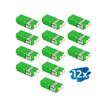 LogiLink Set de coupleurs fibres optiques, sans bride, vert