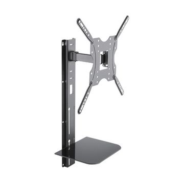 LogiLink Support mural pour TV Full Motion avec étagère,