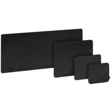 LogiLink Tapis souris gaming, bords cousus, taille L, noir