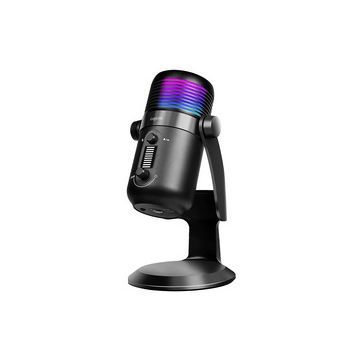 LogiLink USB Mikrofon mit RGB-Licht, Cardioid, schwarz