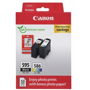 Cartouches d'origine - Canon 7171C004 / PG-595/CL-586 - multipack 2 couleurs : noire, multicouleur