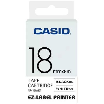 Ruban d'origine - Casio XR18WE1 - noir, blanc