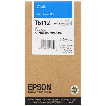 Cartouche d'origine - Epson C13T611200 / T6112 - cyan