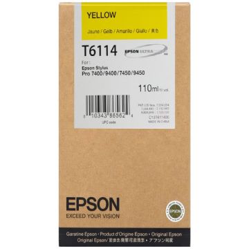 Cartouche d'origine - Epson C13T611400 / T6114 - jaune