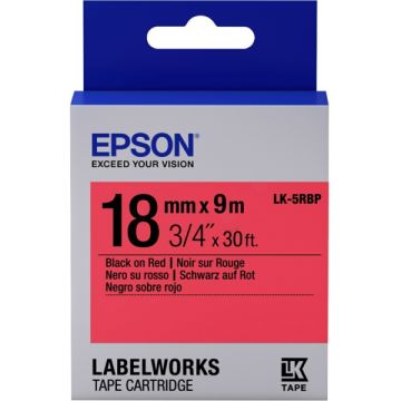 Ruban d'origine - Epson C53S655002 / LK-5RBP - noir, rouge