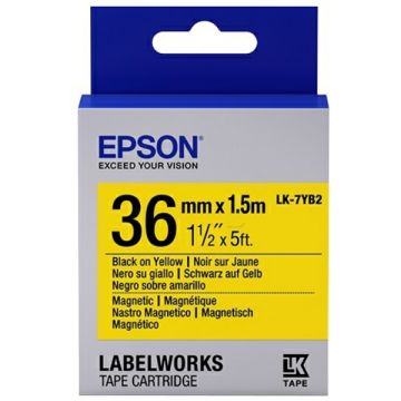 Rouleau d'étiquettes d'origine - Epson C53S657008 / LK-7YB2 - noir, jaune