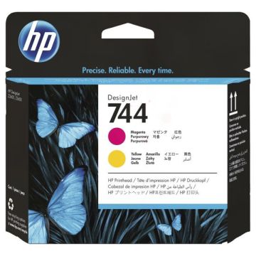 Tête d'impression d'origine - HP F9J87A / 744 - magenta, jaune