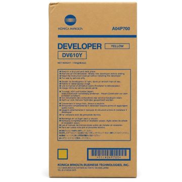 Développeur d'origine - Konica Minolta A04P700 / DV-610 Y - jaune Développeur d'origine - Konica Minolta A04P700 / DV-610 Y - jaune