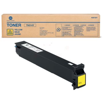 Toner d'origine - Konica Minolta A0D7251 / TN-314 Y - jaune