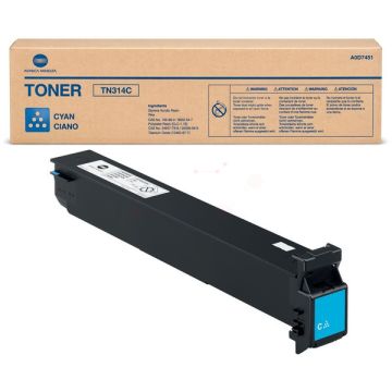 Toner d'origine - Konica Minolta A0D7451 / TN-314 C - cyan