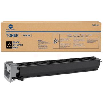 Toner d'origine - Konica Minolta A0TM151 / TN-413 K - noir Toner d'origine - Konica Minolta A0TM151 / TN-413 K - noir
