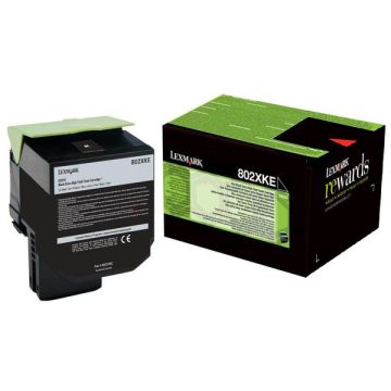 Toner d'origine - Lexmark 80C2XKE / 802XK - noir