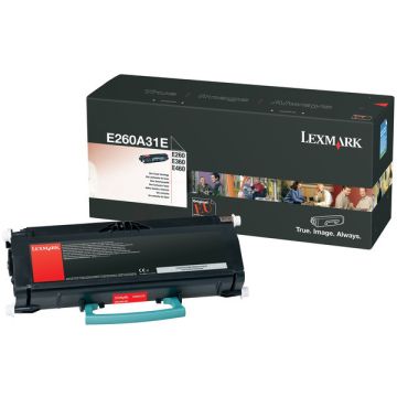 Toner d'origine - Lexmark E260A31E - noir