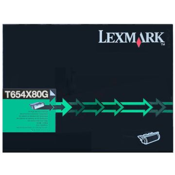 Toner d'origine - Lexmark T654X80G - noir