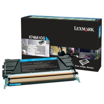 Toner d'origine - Lexmark X746A3CG - cyan