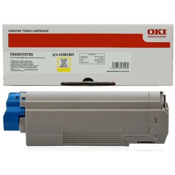 Toner d'origine - OKI 43381905 - jaune