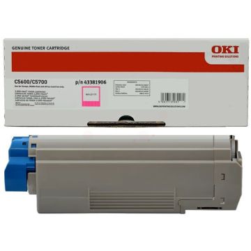 Toner d'origine - OKI 43381906 - magenta