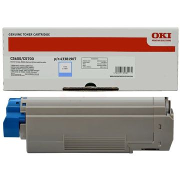 Toner d'origine - OKI 43381907 - cyan