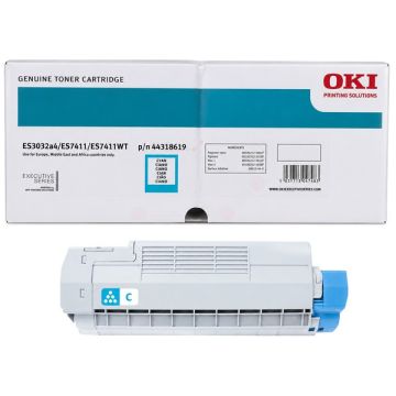 Toner d'origine - OKI 44318619 - cyan