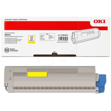 Toner d'origine - OKI 45862814 - jaune