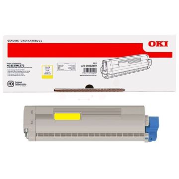 Toner d'origine - OKI 45862837 - jaune