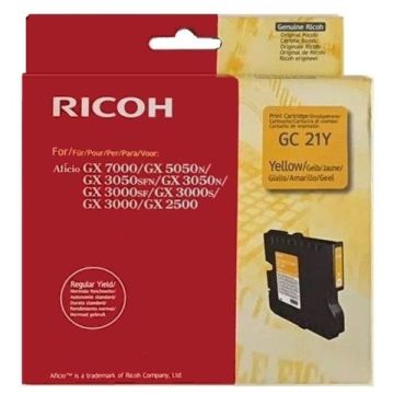 Cartouche d'origine - Ricoh 405535 / GC-21 Y - jaune