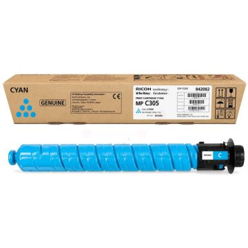 Toner d'origine - Ricoh 842082 / TYPE MPC 305 E - cyan