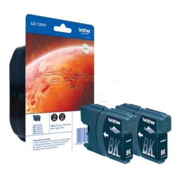 Cartouche d'origine - Brother LC1100HYBKBP2DR - noire - pack de 2 Cartouche d'origine - Brother LC1100HYBKBP2DR - noire - pack de 2
