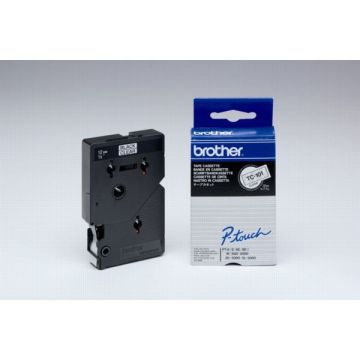 Ruban cassette d'origine - Brother TC101A - multipack 10 couleurs : noir, transparent
