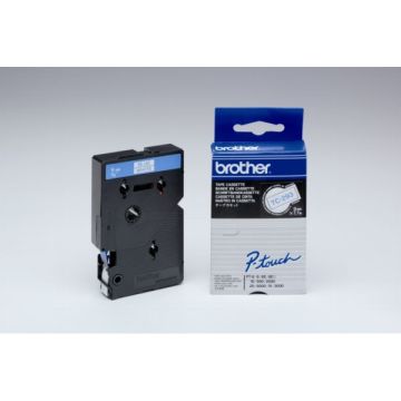 Ruban cassette d'origine - Brother TC293 - bleu, blanc