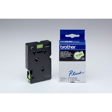 Ruban cassette d'origine - Brother TCC01 - noir, jaune