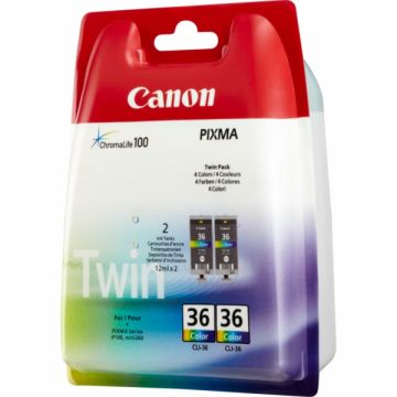 Cartouche d'origine - Canon 1511B025 / CLI-36 - multicouleur - pack de 2