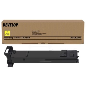 Toner d'origine - Develop A0DK2D3 / TN-318 Y - jaune Toner d'origine - Develop A0DK2D3 / TN-318 Y - jaune