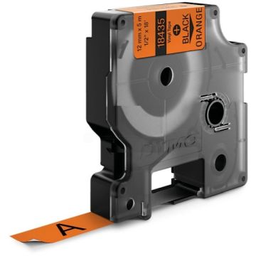 Ruban d'origine - Dymo 18435 / S0718490 - noir, orange